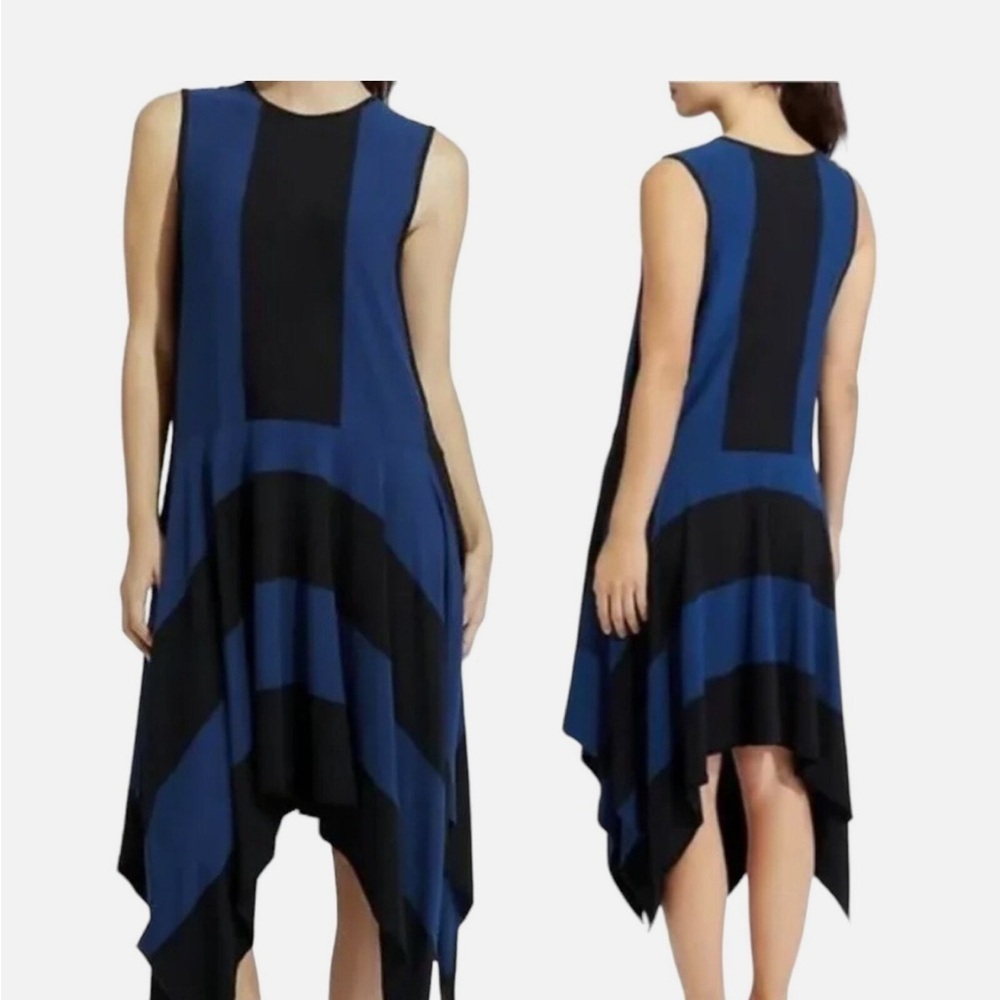 Derek Lam x Athleta Blue and Black Sleeveless Dress size S